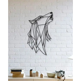 Figura Geométrica Lobo Animales | Cuadro Pared Decoración