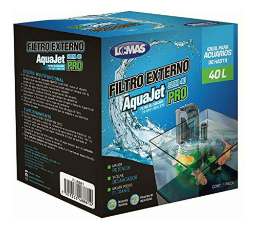 Filtro Externo Aquajet Slim Pro 40 L