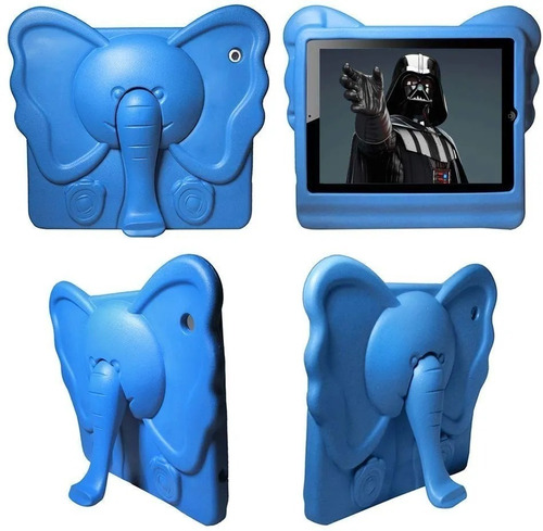 Capa Protetora Infantil Elefante iPad Tablet Anti Impacto