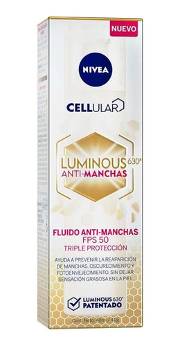 Fluido Cellular Luminous 630 Antispot Fps50 Nivea 40ml.