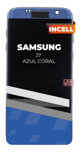 Lcd Para Samsung S7 Edge Azul Coral