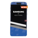 Lcd Para Samsung S7 Edge Azul Coral