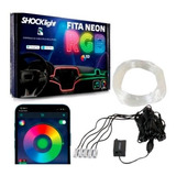 Fita Neon Rgb 5 Canhoes Painel Carro 5 Metros 12v Shocklight