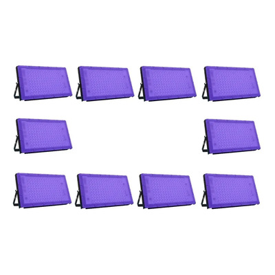 Reflector Led 50w Luz Negra Neon Uv Ultravioleta 10 Piezas | Meses sin interés