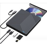 Unidad Externa De Cd Y Dvd 5 En 1, Grabadora De Cd Usb 3.0 P