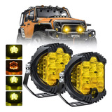 Par 7 Pulgadas Faros Redondos Led Superpotente Tipo Baja 90w