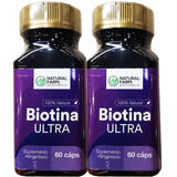 2 X Biotina Ultra 4 Meses Tto Uña Cabello Piel Envio Gratis
