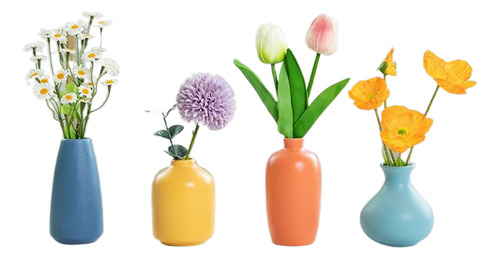 Flor Artificial Com Vaso, Sala De Estar, Mesa De Jantar, Cab