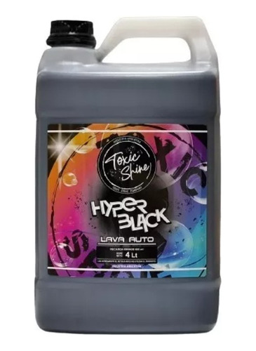 Shampoo Lava Auto Con Cera Hyper Black Toxic Shine 4 L