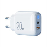 Cargador Enchufe Doble 20w Carga Rápida Para iPhone/iPad