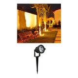 Espeto Para Jardim Luminária Led 5w Luz Âmbar Bivolt Galaxy Cor Da Carcaça Preto Cor Da Luz Branco 127v/240v