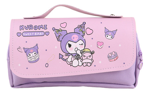 Estuche Escolar Doble Kuromi De Hello Kitty 