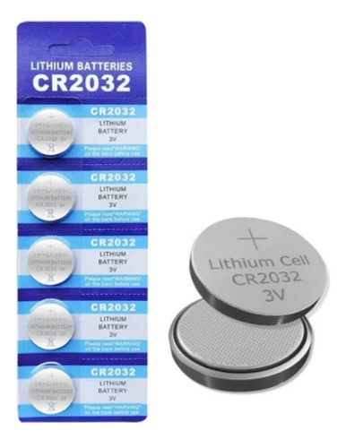 Blister X 5 Pilas Cr2032 3v Baterias Litio - Lithium Battery