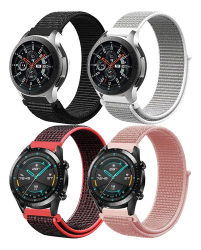 4 Correas De 22 Mm Para Samsung Galaxy Watch/huawei Watch Gt