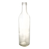 Botella Vidrio Aceite 500cc Cuadrada Transparente S/tapa X12