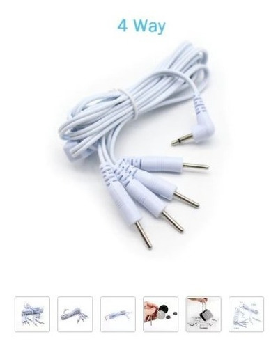 2 Cable De Electrodo De Cc De 3,5 Mm Tens Ems Machine 4-pin 