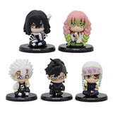 Figuras Kimetsu No Yaiba Demon Slayer 5 Unids.