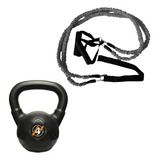 Kit Set Gym Pesa Rusa Kettlebell 4 Kg + Banda Funcional 