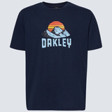 Polera Oakley Matterhorn Hombre Azul