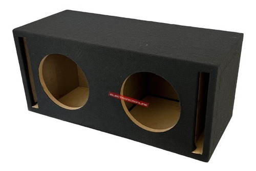 Cajon Rebote Para Subwoofer Doble 10 Pulgadas Mdf Port Lado