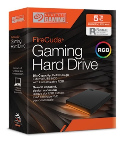 2,5 1tb Seagate Firecuda Gaming Usb 3.0 Rgb / Stkl1000400