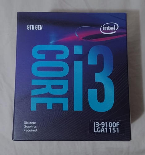 Procesador Intel Core I3-9100f Con Cooler