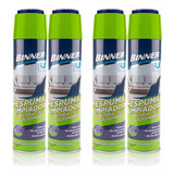 2 Binner Espuma Limpiadora Para Tapiceria 600ml X 2 Und