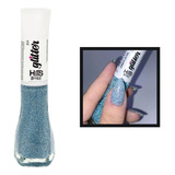 Esmalte Hits Diamante Lua Azul Glitter Refletivo Azul