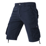 Pantalones Cortos Tipo Cargo De Camuflaje Para Hombre, Panta