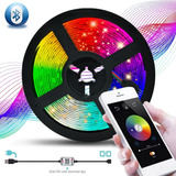 Cinta Luz Rgb Led Ritmica 5 Metros Bluetooth + Control + App