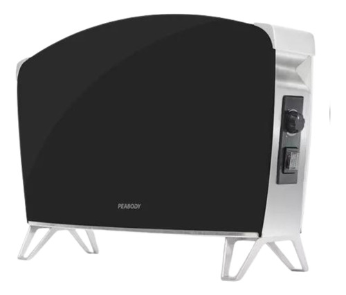 Vitroconvector Peabody Doble Vidrio 1500w Negro Pe-bvc15 P1