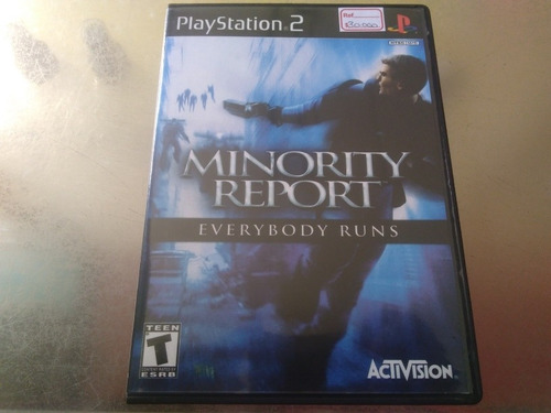 Juego De Playstation 2 Original El Cd,minority Report. 