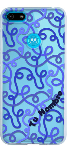 Funda Para Motorola Para Mujer Líneas Abstracto Tu Nombre