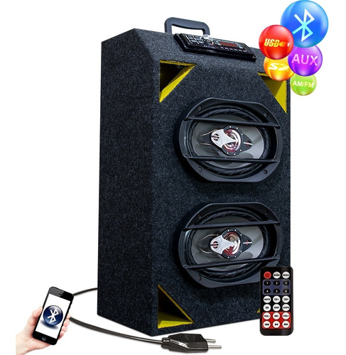 Caixa Amplificada Bob Radio Bluetooth Usb Residencial Leson