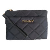 Tommy Hilfiger Bolsa Muñequeraoriginal Acolchada Logo Dorado