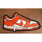 Tapete Alfombra Oficina Cuarto Tenis Nike Dunk Naranja