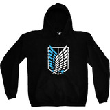 Buzo Hoodie Ataque A Titanes Anime Estampado Tv Urbanoz