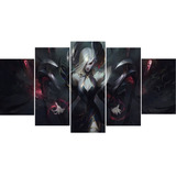 Quadro 5 Peças Morgana Coven Skin Lol Game Oferta Oferta