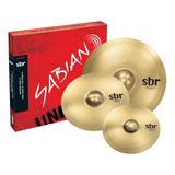 Set Platillos Sabian Sbr Hihat 14 Crash 16 Crash Ride 18