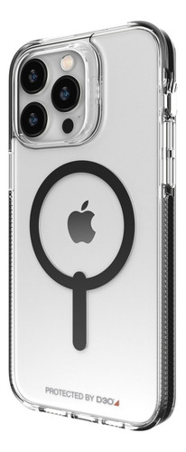 Funda Gear4 Compatible iPhone 14 Pro Max  Transparente Negro