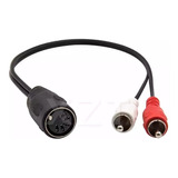 Adaptador Equipo Antiguo, Conector Din 5 Grande Hembra A Rca