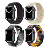 4 Correas Para Apple Watch Band Series Ultra 8 7 Se 6 44 40