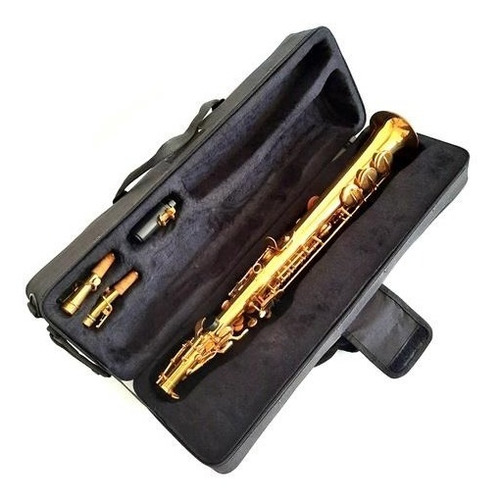 Saxo Soprano Doble Cuello Estuche Lincoln Winds Jyss1101