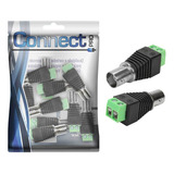 10x Conector Bnc Fêmea Com Borne Para Cftv - 50 Ohms