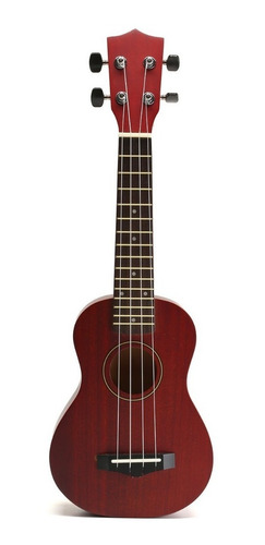 Ukelele De Madera Soprano Profesional Con Funda Y Manual
