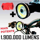 Lanterna Farol Bike Led T6 Pac Potente + Baterias 8h + Lante