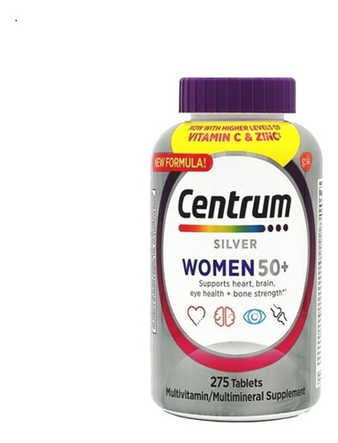 Multivitaminico Centrum Silver 50+ Women Mulher 275 Compri.