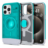 Funda Spigen Classic C1 Magfit Case iPhone 15 Pro Azul