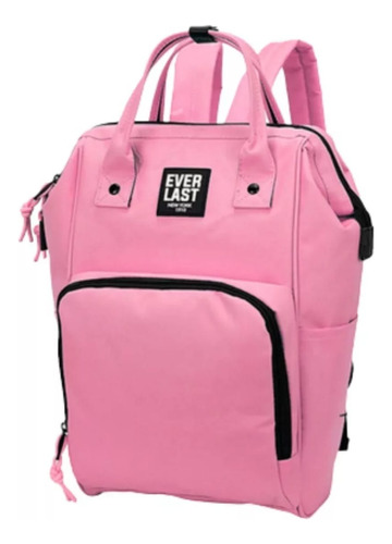 Mochila Everlast Boca De Pez Cartera Mujer Urbana Reforzada