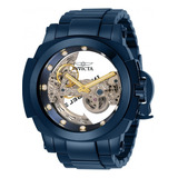 Novo Relógio Coalition Forces Banhado Ouro 18k Blue Edition